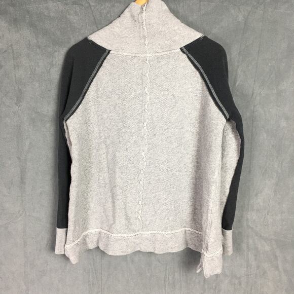 Free People Women's Grey Oversized Knit Cowl Neck Gorpcore Sweater Women's Sz XS - Picture 3 of 15